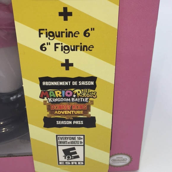 Nintendo Switch Mario Rabbids + Kingdom Battle Full Game + 6 inch Peach Figurine - Picture 3 of 14